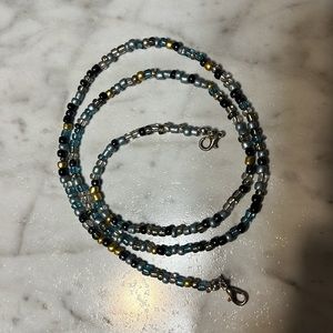 Handmade Beaded Mask Holder NWOT